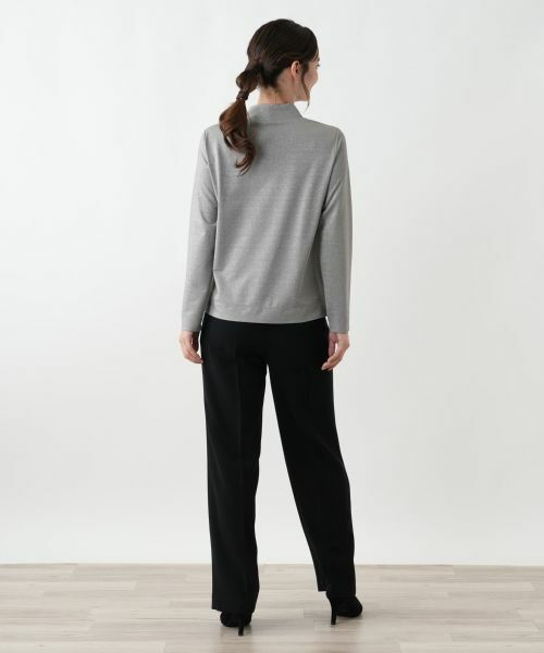 Leilian / レリアン カットソー | ラメハイネックカットソー | 詳細3