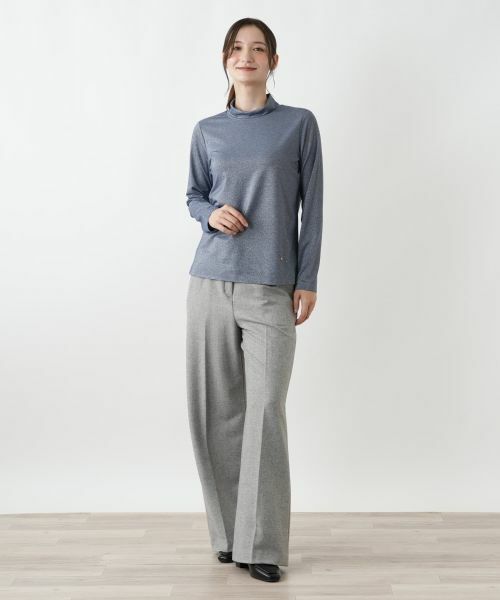 Leilian / レリアン カットソー | ラメハイネックカットソー | 詳細4