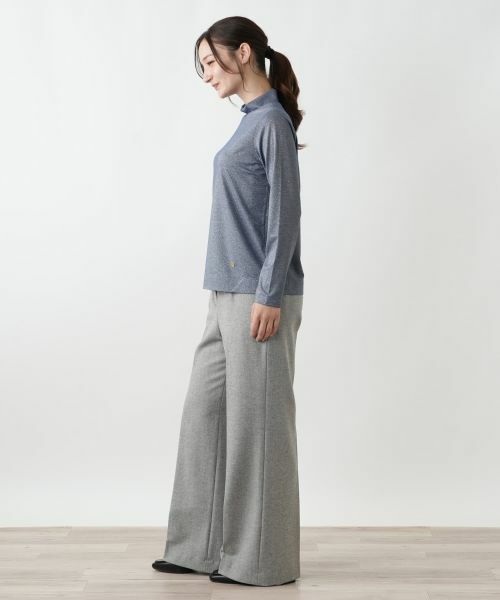 Leilian / レリアン カットソー | ラメハイネックカットソー | 詳細5