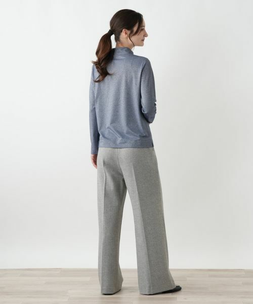 Leilian / レリアン カットソー | ラメハイネックカットソー | 詳細6