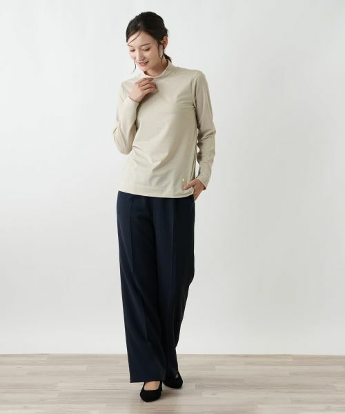 Leilian / レリアン カットソー | ラメハイネックカットソー | 詳細7