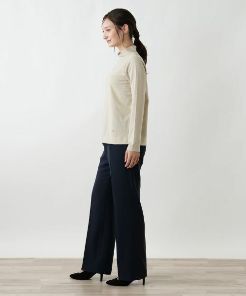 Leilian / レリアン カットソー | ラメハイネックカットソー | 詳細8
