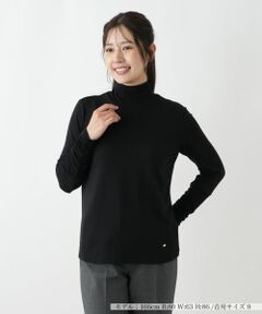 Leilian / レリアン カットソー | 切替ハイネックカットソー