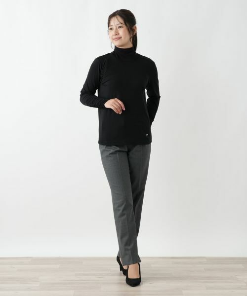 Leilian / レリアン カットソー | 切替ハイネックカットソー | 詳細4
