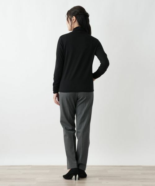 Leilian / レリアン カットソー | 切替ハイネックカットソー | 詳細6