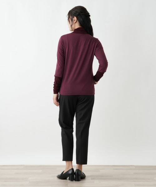 Leilian / レリアン カットソー | 切替ハイネックカットソー | 詳細9