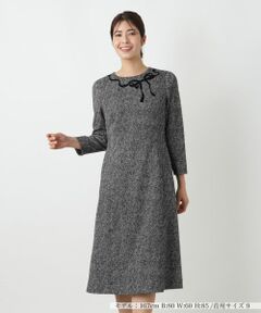 Leilian / レリアン ドレス | 洗えるリボンモチーフワンピース