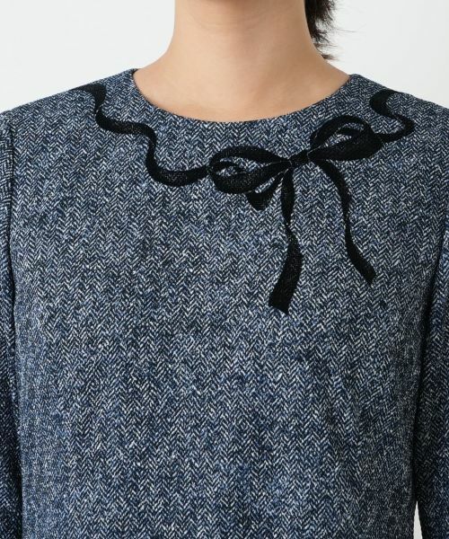 Leilian / レリアン ドレス | 洗えるリボンモチーフワンピース | 詳細10