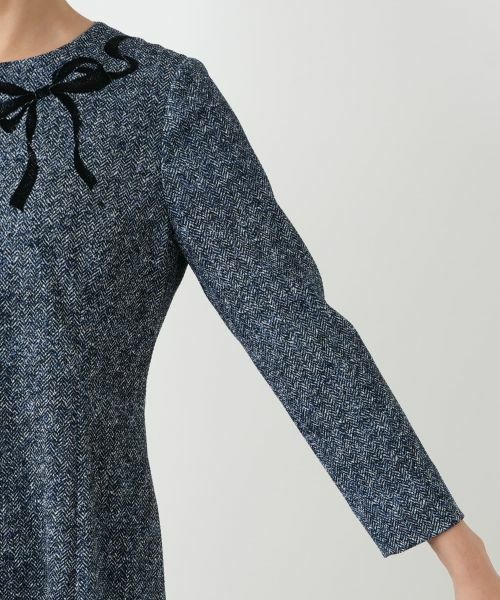 Leilian / レリアン ドレス | 洗えるリボンモチーフワンピース | 詳細12