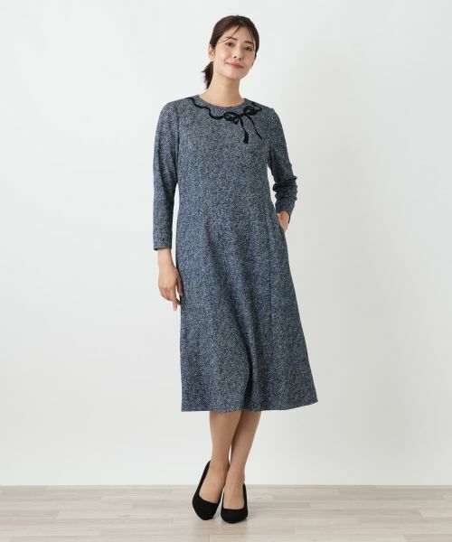 Leilian / レリアン ドレス | 洗えるリボンモチーフワンピース | 詳細4