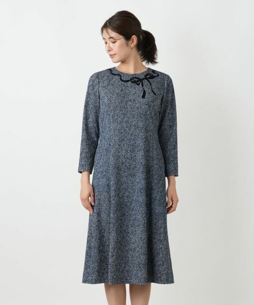 Leilian / レリアン ドレス | 洗えるリボンモチーフワンピース | 詳細7