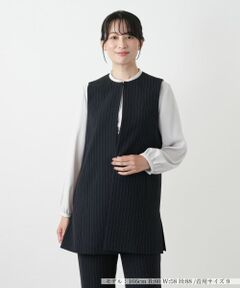 Leilian / レリアン テーラードジャケット | ストライプベスト