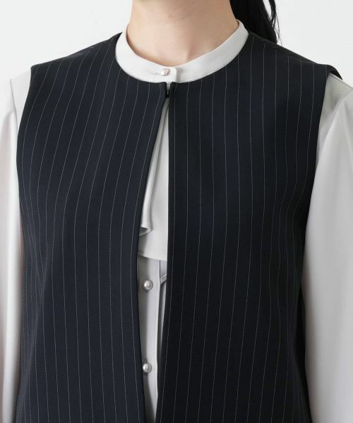 Leilian / レリアン テーラードジャケット | ストライプベスト | 詳細10