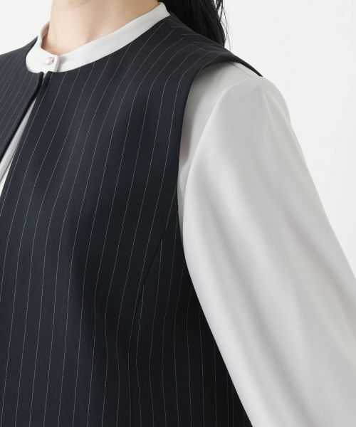Leilian / レリアン テーラードジャケット | ストライプベスト | 詳細12