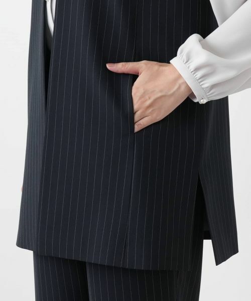 Leilian / レリアン テーラードジャケット | ストライプベスト | 詳細13