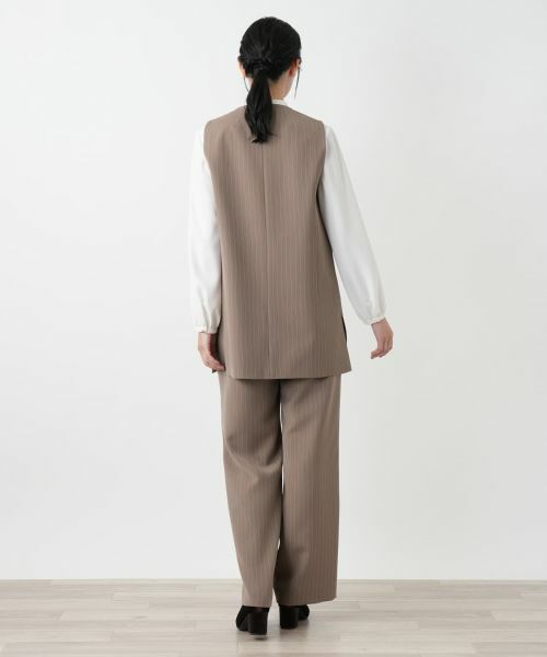 Leilian / レリアン テーラードジャケット | ストライプベスト | 詳細3