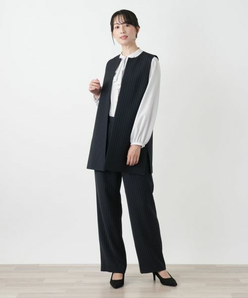 Leilian / レリアン テーラードジャケット | ストライプベスト | 詳細4