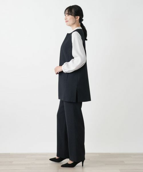 Leilian / レリアン テーラードジャケット | ストライプベスト | 詳細5
