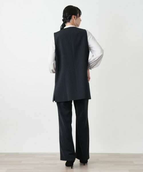 Leilian / レリアン テーラードジャケット | ストライプベスト | 詳細6