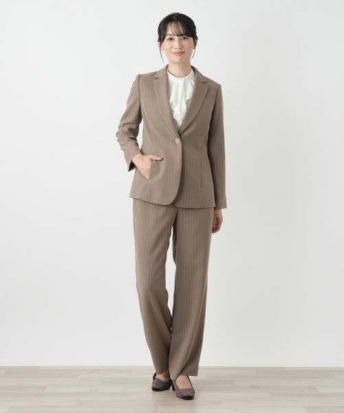 Leilian / レリアン テーラードジャケット | ストライプブレザー | 詳細1