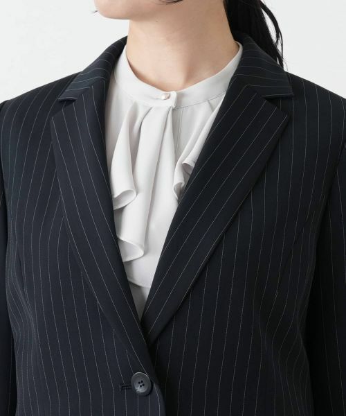 Leilian / レリアン テーラードジャケット | ストライプブレザー | 詳細10