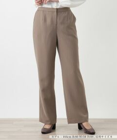 Leilian / レリアン その他パンツ | ストライプストレートパンツ