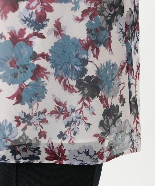 Leilian / レリアン シャツ・ブラウス | フラワー柄シフォンブラウス【RATTI】 | 詳細11