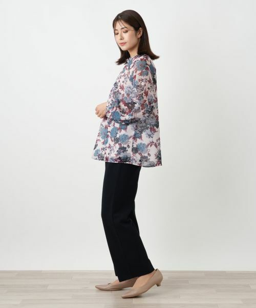 Leilian / レリアン シャツ・ブラウス | フラワー柄シフォンブラウス【RATTI】 | 詳細2