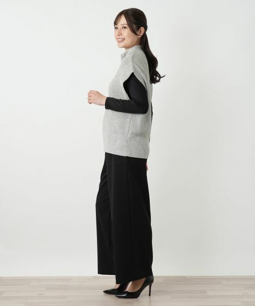 Leilian / レリアン テーラードジャケット | ジップラメニットベスト | 詳細15