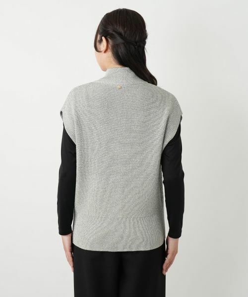 Leilian / レリアン テーラードジャケット | ジップラメニットベスト | 詳細19