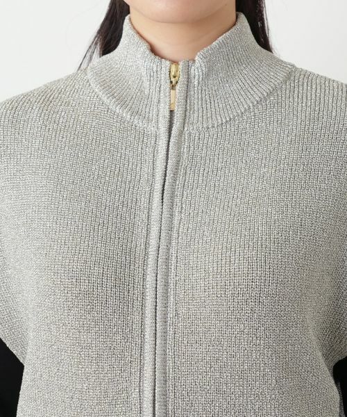 Leilian / レリアン テーラードジャケット | ジップラメニットベスト | 詳細20