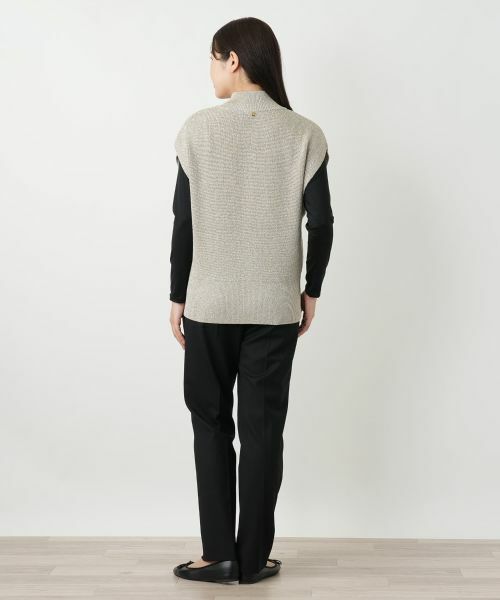 Leilian / レリアン テーラードジャケット | ジップラメニットベスト | 詳細8