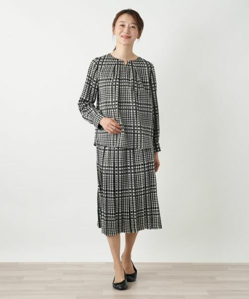 Leilian / レリアン シャツ・ブラウス | グレンチェックブラウス | 詳細1