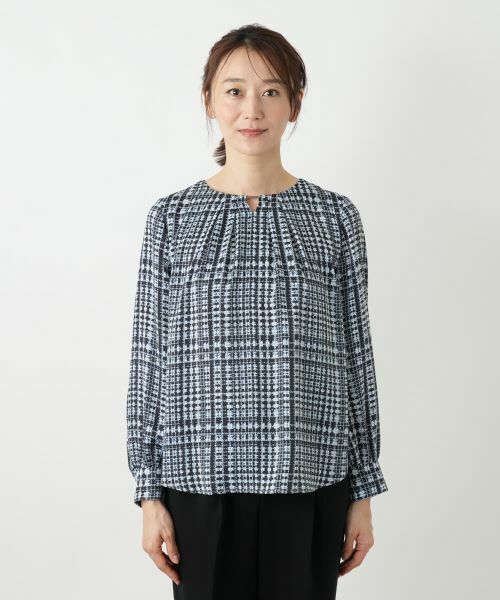 Leilian / レリアン シャツ・ブラウス | グレンチェックブラウス | 詳細7