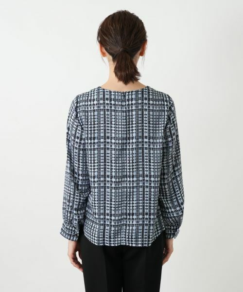 Leilian / レリアン シャツ・ブラウス | グレンチェックブラウス | 詳細9