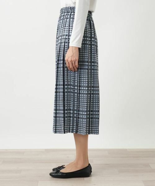 Leilian / レリアン ロング・マキシ丈スカート | グレンチェックプリーツスカート | 詳細11