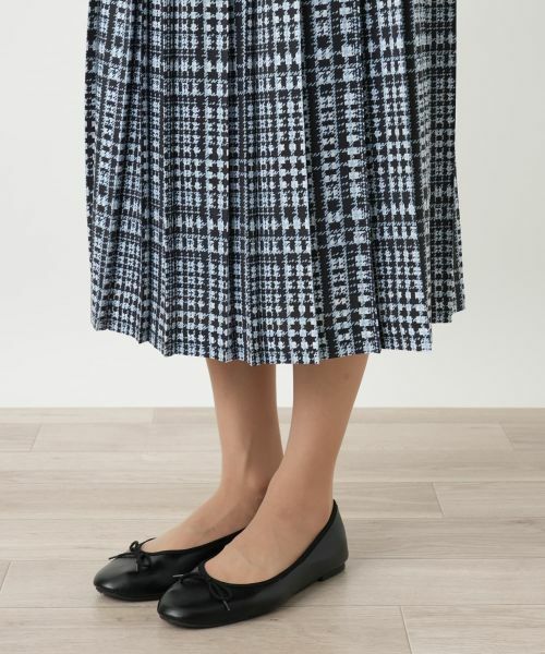Leilian / レリアン ロング・マキシ丈スカート | グレンチェックプリーツスカート | 詳細14