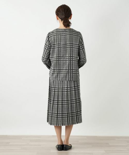 Leilian / レリアン ロング・マキシ丈スカート | グレンチェックプリーツスカート | 詳細3