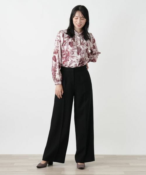 Leilian / レリアン その他パンツ | センタープレスワイドパンツ | 詳細1