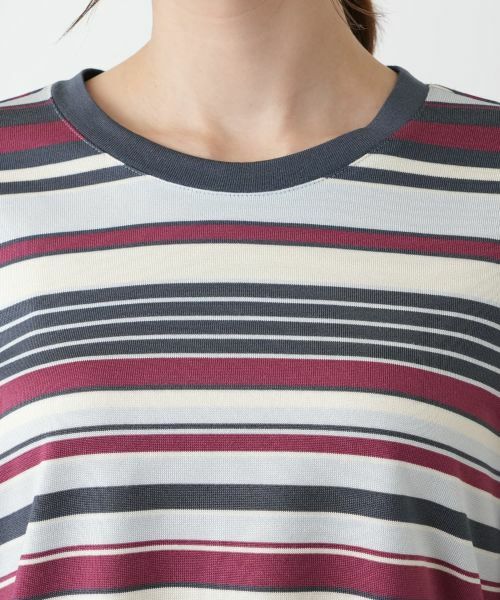 Leilian / レリアン カットソー | マルチボーダーカットソー | 詳細10