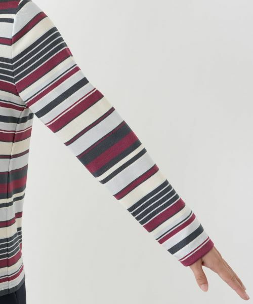 Leilian / レリアン カットソー | マルチボーダーカットソー | 詳細12