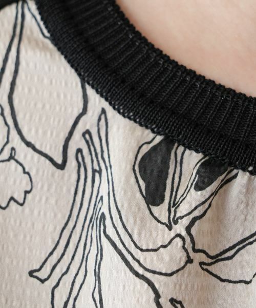 Leilian / レリアン シャツ・ブラウス | フラワー柄切替ブラウス | 詳細11