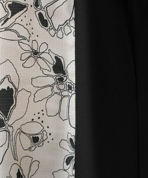 Leilian / レリアン シャツ・ブラウス | フラワー柄切替ブラウス | 詳細12