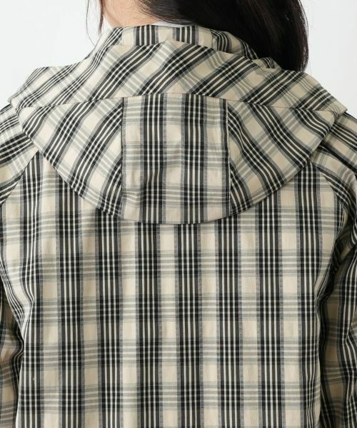 Leilian / レリアン その他アウター | チェックフーデッドコート | 詳細13