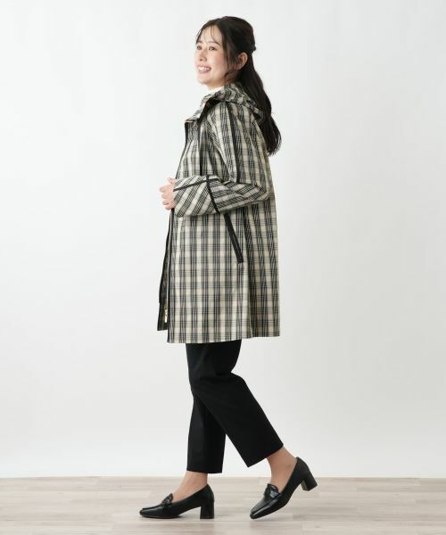 Leilian / レリアン その他アウター | チェックフーデッドコート | 詳細7