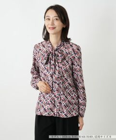 Leilian / レリアン シャツ・ブラウス | チェックボウタイブラウス【RATTI】