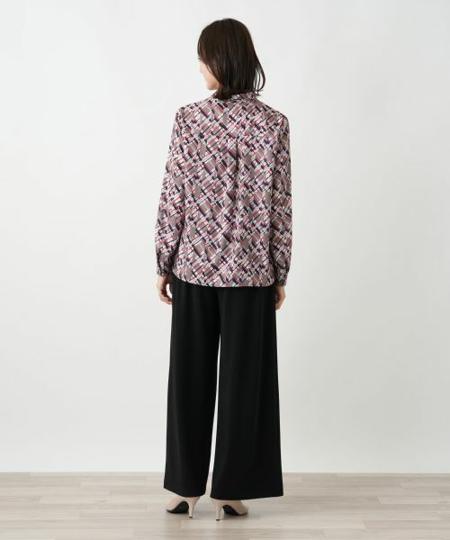 Leilian / レリアン シャツ・ブラウス | チェックボウタイブラウス【RATTI】 | 詳細3