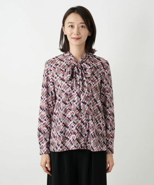Leilian / レリアン シャツ・ブラウス | チェックボウタイブラウス【RATTI】 | 詳細4
