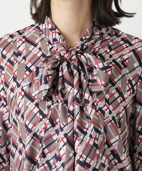 Leilian / レリアン シャツ・ブラウス | チェックボウタイブラウス【RATTI】 | 詳細7