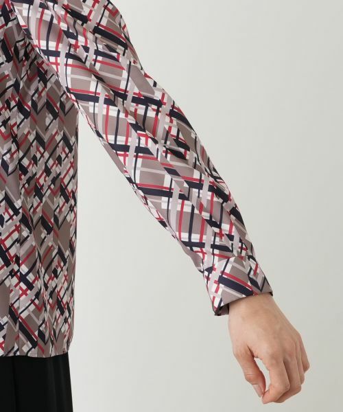 Leilian / レリアン シャツ・ブラウス | チェックボウタイブラウス【RATTI】 | 詳細9